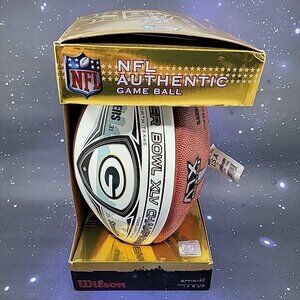 NFL Authentic Wilson The Duke Game Football Super Bowl XLV Packers Steelers NWT